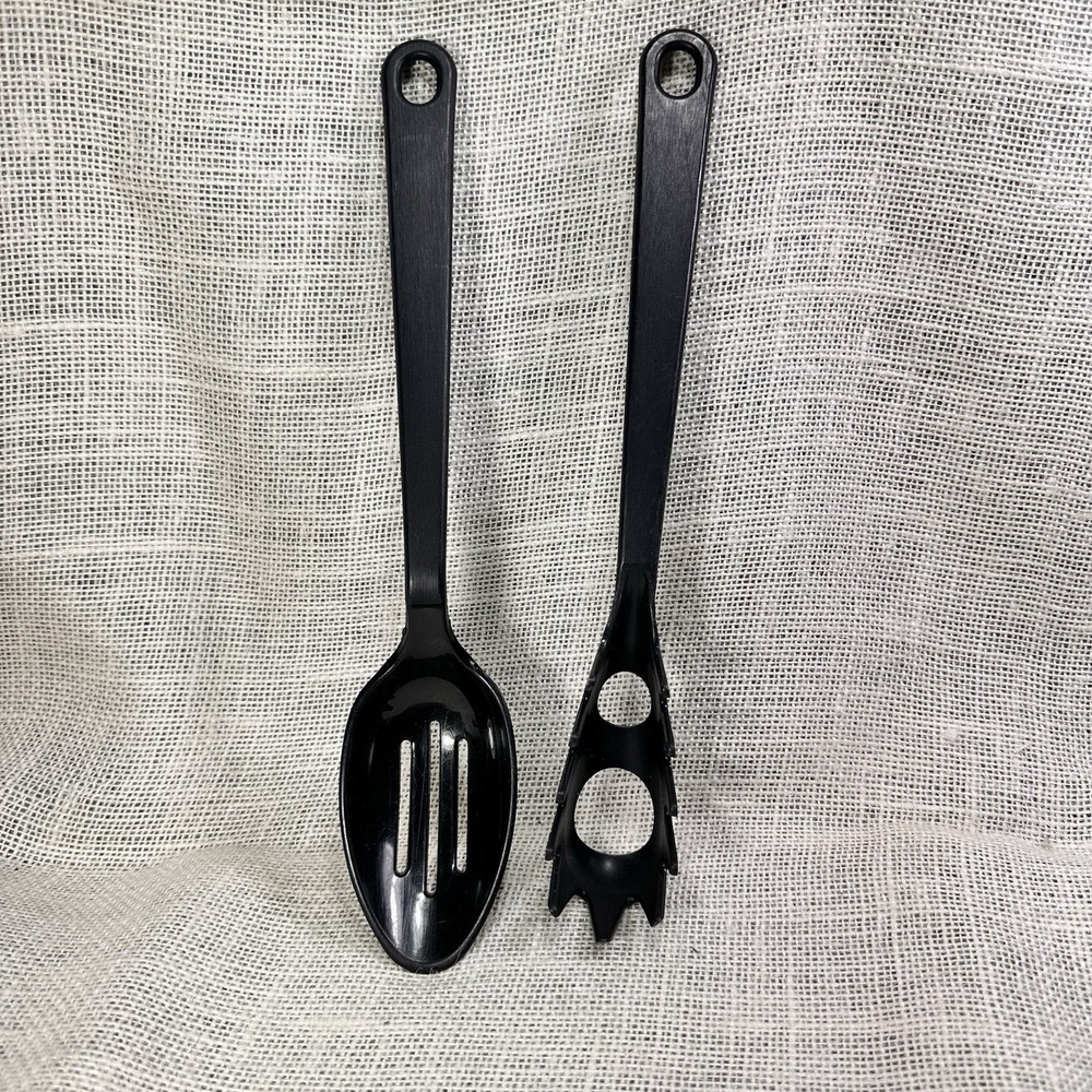 Tailor Made Products Black Nylon Slotted Spoon & Pasta Server USA Elroy WI‎
